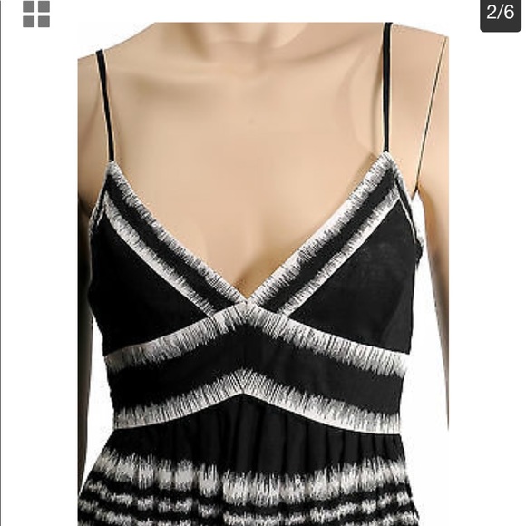 NWT BCBG Max Azria Black & White Striped Dress - Picture 2 of 8